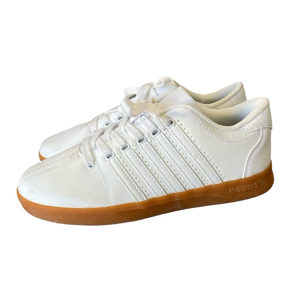 K-Swiss White Classic VN Gum Sole Size 5.5